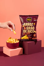 Snack Puffs Arroz & Grão de Bico Barbecue Solo Snacks 45g