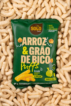 Snack Puffs Arroz & Grão de Bico Cebola e Salsa Solo Snacks 45g