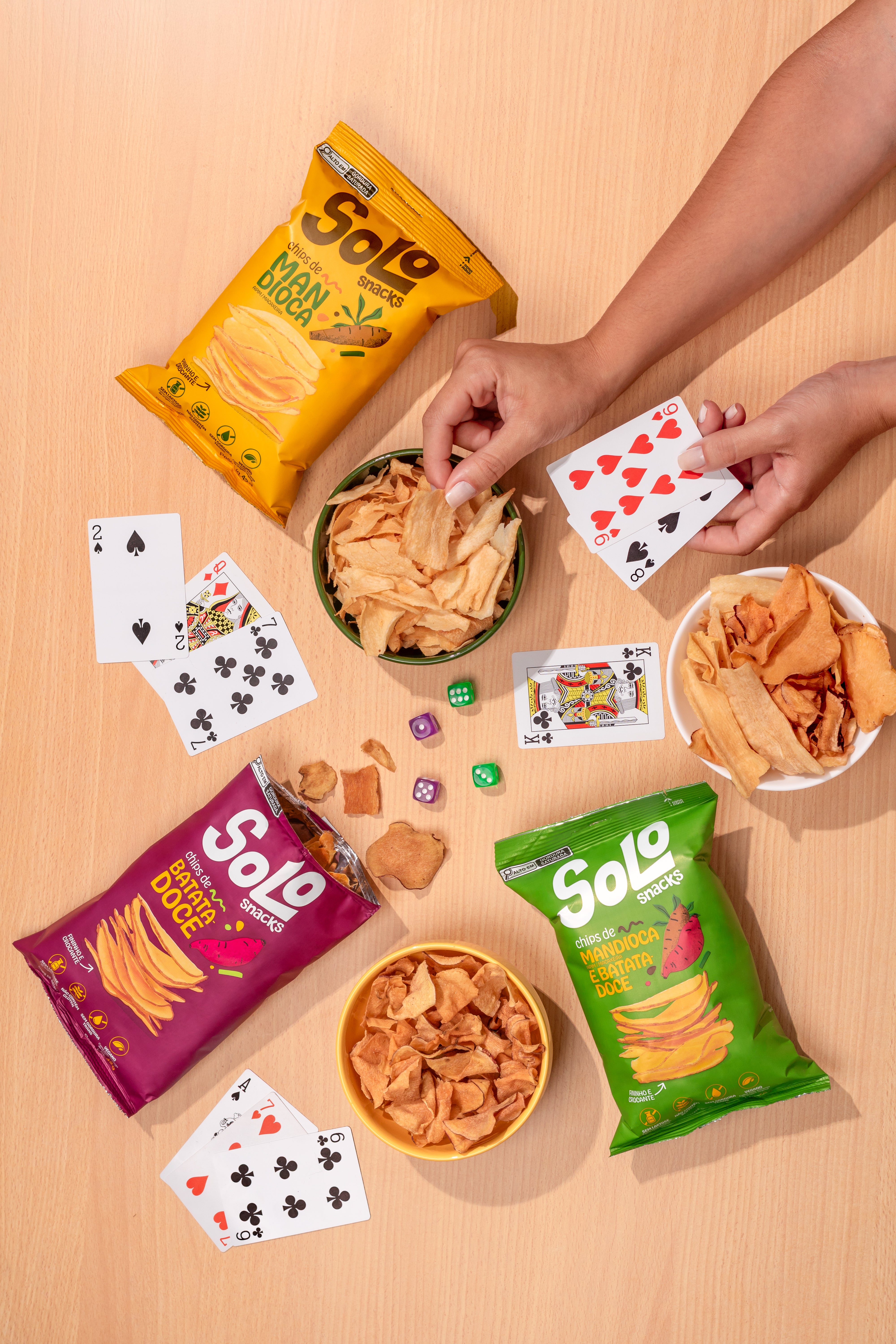 Chips de Vegetais Sabor Mandioca 42g – Solo Snacks