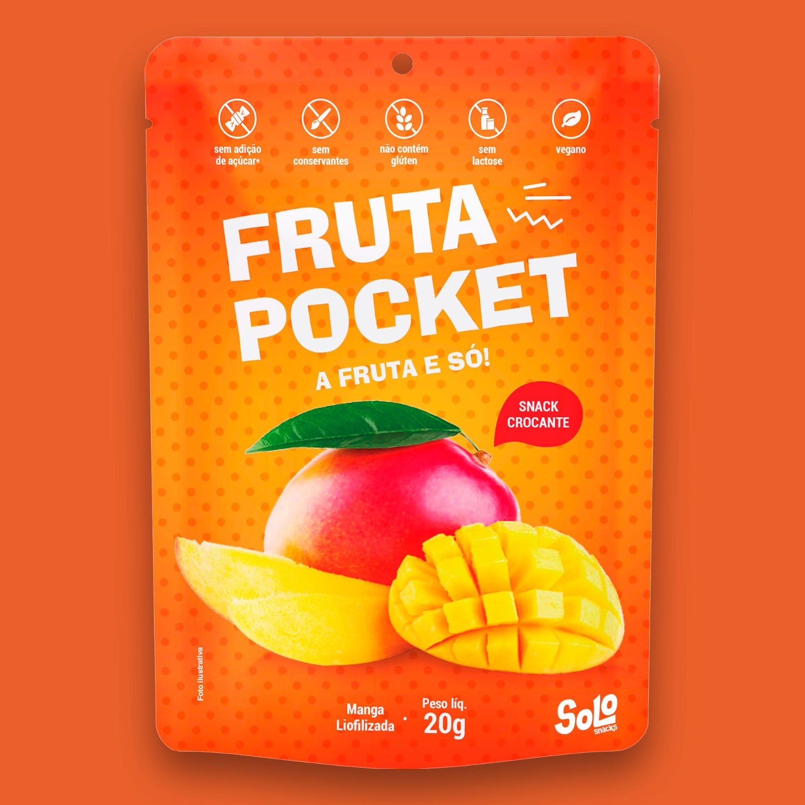 Fruta Pocket Manga Liofilizada 20g