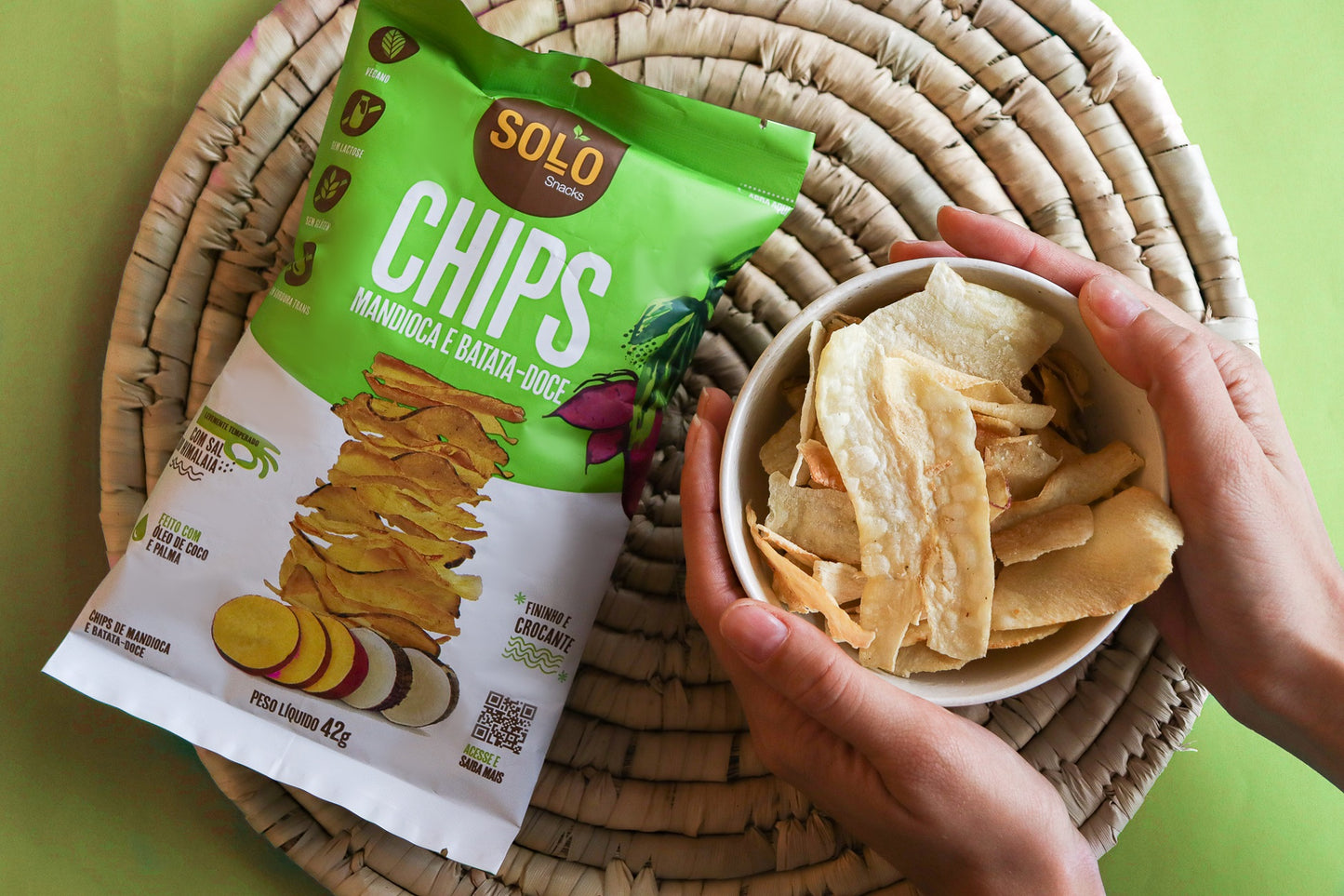 Chips De Mandioca E Batata Doce 42g